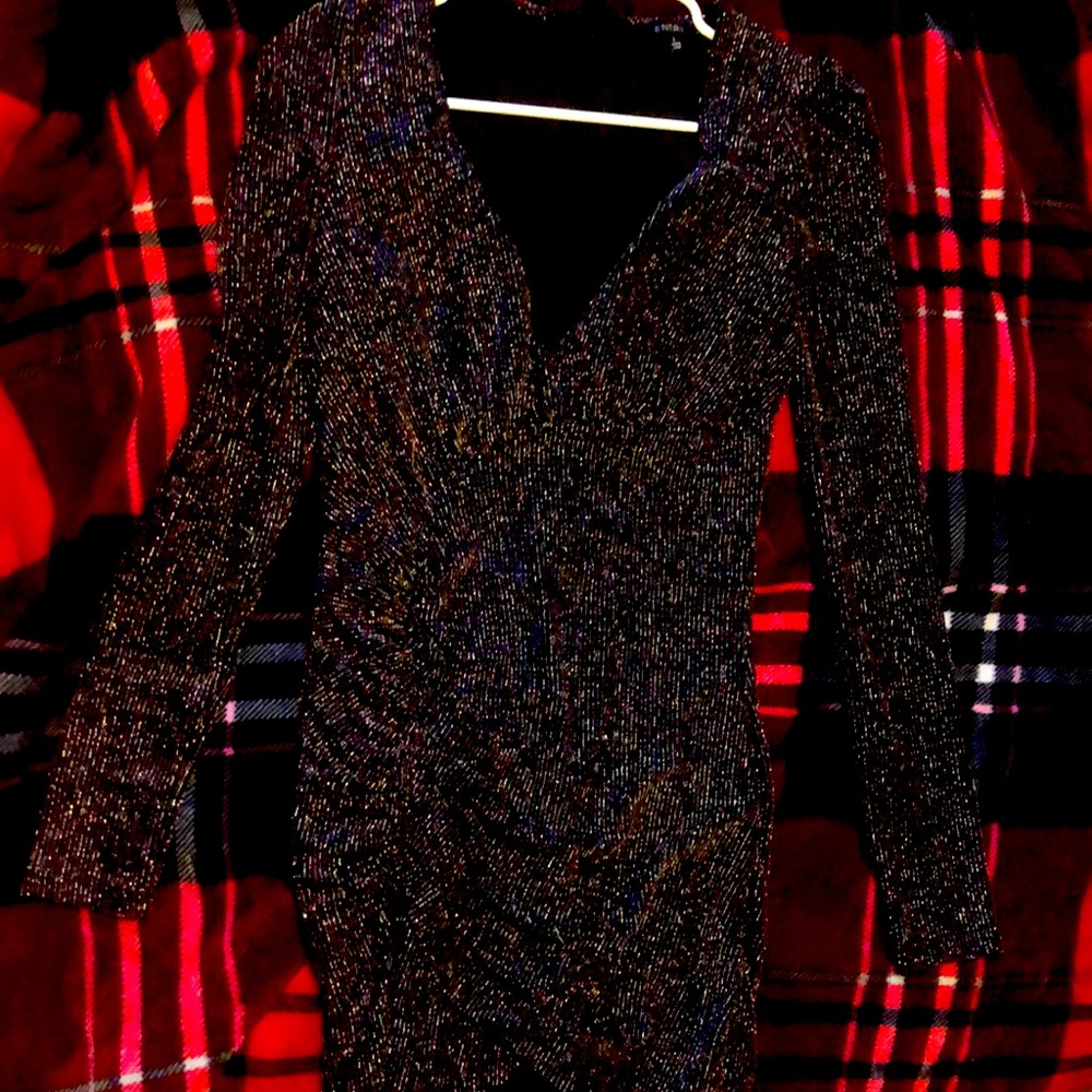 Rainbow glam party dress